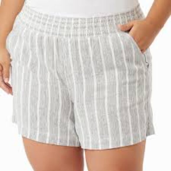 Briggs Striped Gray Shorts Women's Size XS - Picture 1 of 11